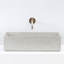 Lavello da Giardino Senza Rubinetto 53x29,5x14 cm in Calcestruzzo Delfi-G Grigio