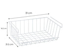 Organizer Salvaspazio Sotto Mensola 31x16,5x31,5 cm per Dispense e Frigo