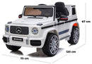 Macchina Elettrica per Bambini 12V con Licenza Mercedes G63 AMG Big Fuoristrada Bianca