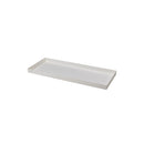 Sottovaso Rettangolare per Vaso a Cassettone Schio Tera Cassa Chalk 60x24,5 cm in Plastica Bianco Gesso 
