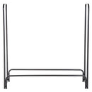 Portalegna per Camino 122x35x122 cm in Ferro  Nero