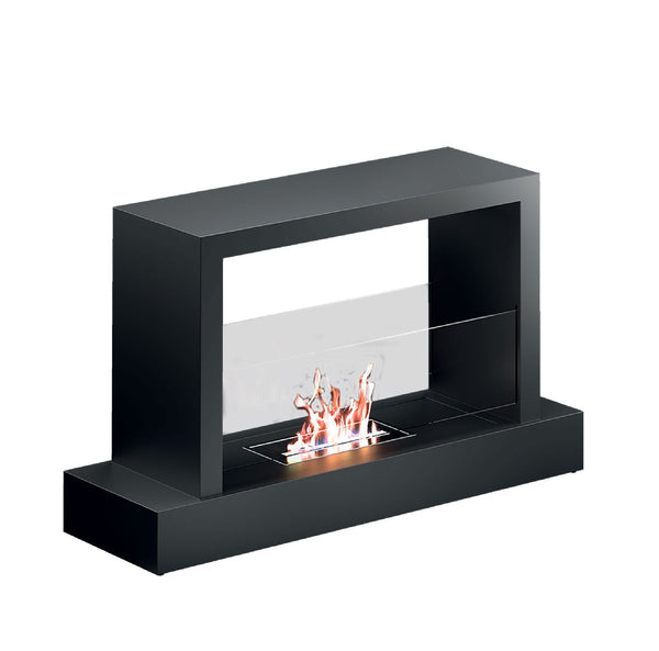 Camino a Bioetanolo da Pavimento 100x30x62,5 cm 2500W 1,5L Roma Nero prezzo