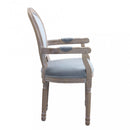 Poltrona Constance in Velluto Grigio 55x46x96 h cm in Velluto Grigio
