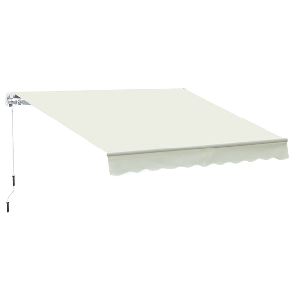 prezzo Store mural enroulable 295x245 cm en aluminium et polyester blanc