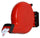 Distributeur de tickets détachables Elimnacode 26x18x5 cm Visel Rouge