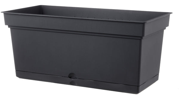 acquista Vase en polypropylène avec réservoir d'eau et soucoupe Tulli Aqua Elements Anthracite Différentes tailles