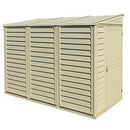 Casetta da Giardino Porta Attrezzi 122x240x188 cm in PVC Avorio