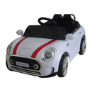 Macchina Elettrica per Bambini 12V Mini Rally Coupè Bianco