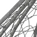 Dondolo Pensile da Giardino con cuscino Ø108x198 cm Amirantes grigio