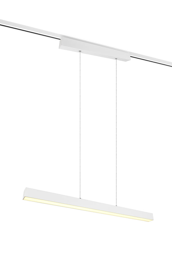 sconto Suspension d'intérieur LED en métal blanc mat