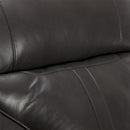 Poltrona Relax Reclinabile Manuale 90x74x130 cm in Similpelle Grigio Scuro