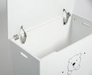 Cassapanca Baule Rettangolarein MDF 75x38x46,5 cm Fumer Winnie Bianca