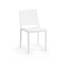 Set 6 Sedie 46x56x81 cm in Polipropilene Porto Bianca