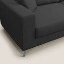 Divano 2 Posti 166x95x91 cm in Tessuto Antracite