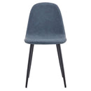 Set 4 Sedie 43x42x86 cm in Similpelle Bella Blu