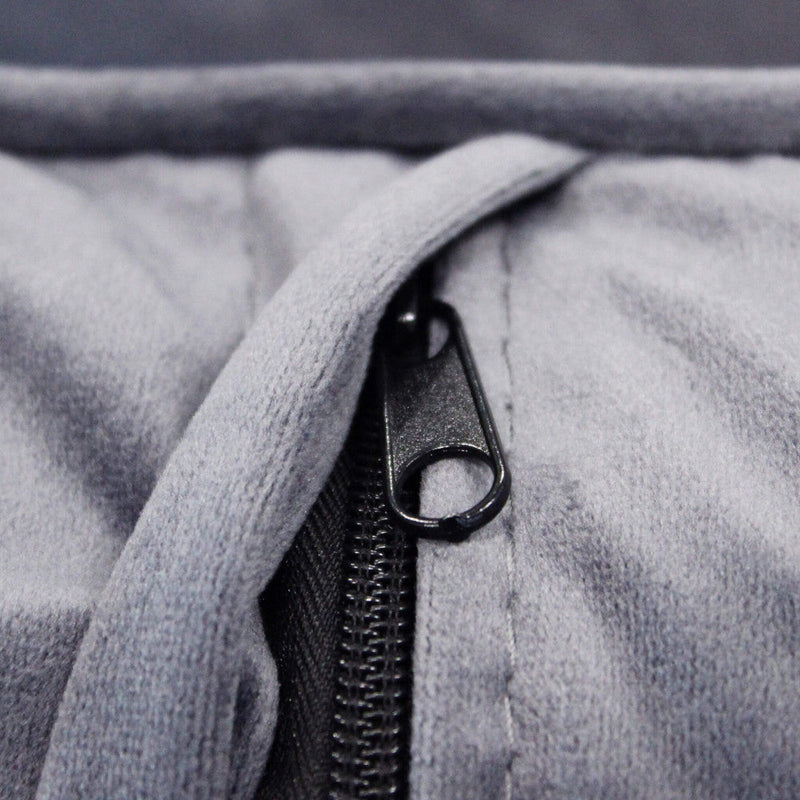 Divano 2 Posti Chandler 152x81x89 h cm in Velluto Grigio chiaro