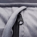 Divano 3 Posti Chandler 196x81x89 h cm in Velluto Grigio chiaro