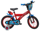 Bicicletta per Bambino 16"" 2 Freni Marvel Spiderman Rosso