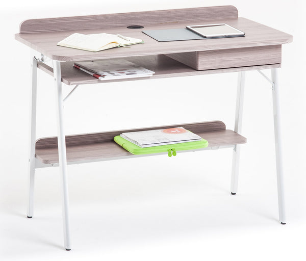 Bureau 100x55x82 cm en MDF Chêne sconto