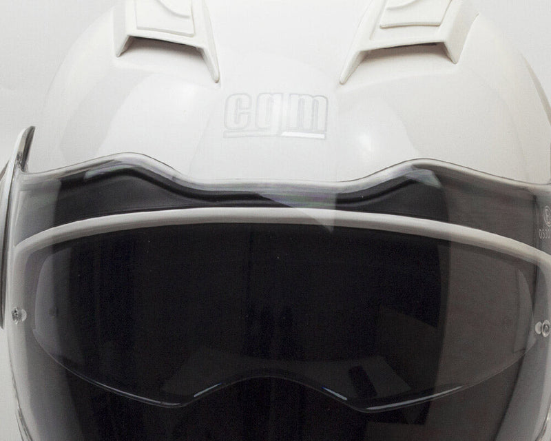Casco Jet per Scooter Visiera Lunga CGM Illinois 129A Bianco Varie Misure