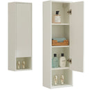 Mobile a Colonna per Bagno 30x20x100 cm in MDF Bianco
