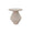 Table basse Alka Ø 35,5x40 cm en Acier Beige