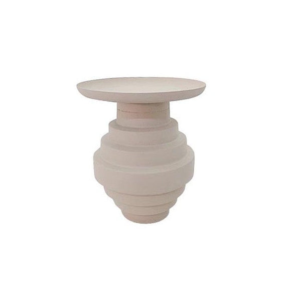 prezzo Table basse Alka Ø 35,5x40 cm en Acier Beige