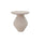 Table basse Alka Ø 35,5x40 cm en Acier Beige