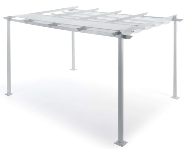 acquista Pergola de jardin rétractable 3x4m en aluminium Taddei SUG S Blanc