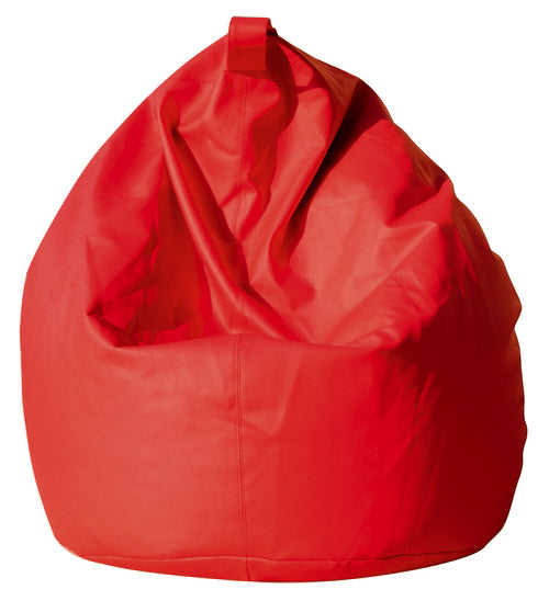 acquista Pouf pouf en similicuir rouge Avalli