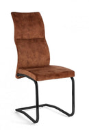 Set 4 Sedie 43,5x62x102h cm Thelma Velluto Ruggine 