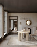 Tappeto 160x230 cm Senuri in Tessuto Beige