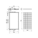 Kit Cassetto Organizzatore e Telaio per Armadio 900 mm in Alluminio e Plastica Emuca Grigio Pietra