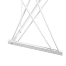 Scrivania da Ufficio in Acciaio Bianco e Legno Rovere con Cassetti 110x55x76 cm 