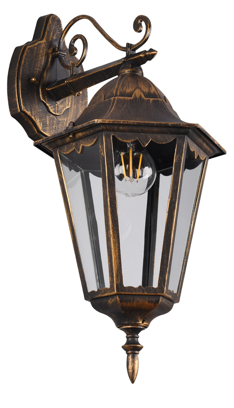 Applique da Esterno Attacco E27 in Alluminio Ruggine