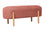 Banc 108x41,5x48 cm Dalia en Bouclé Rose Antique