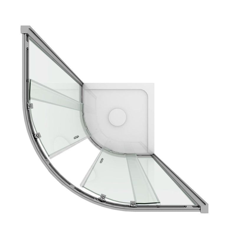 Box Doccia Semicircolare 2 Ante Scorrevoli In Cristallo Trasparente 6mm H185 Fosterberg Vejle Varie Misure
