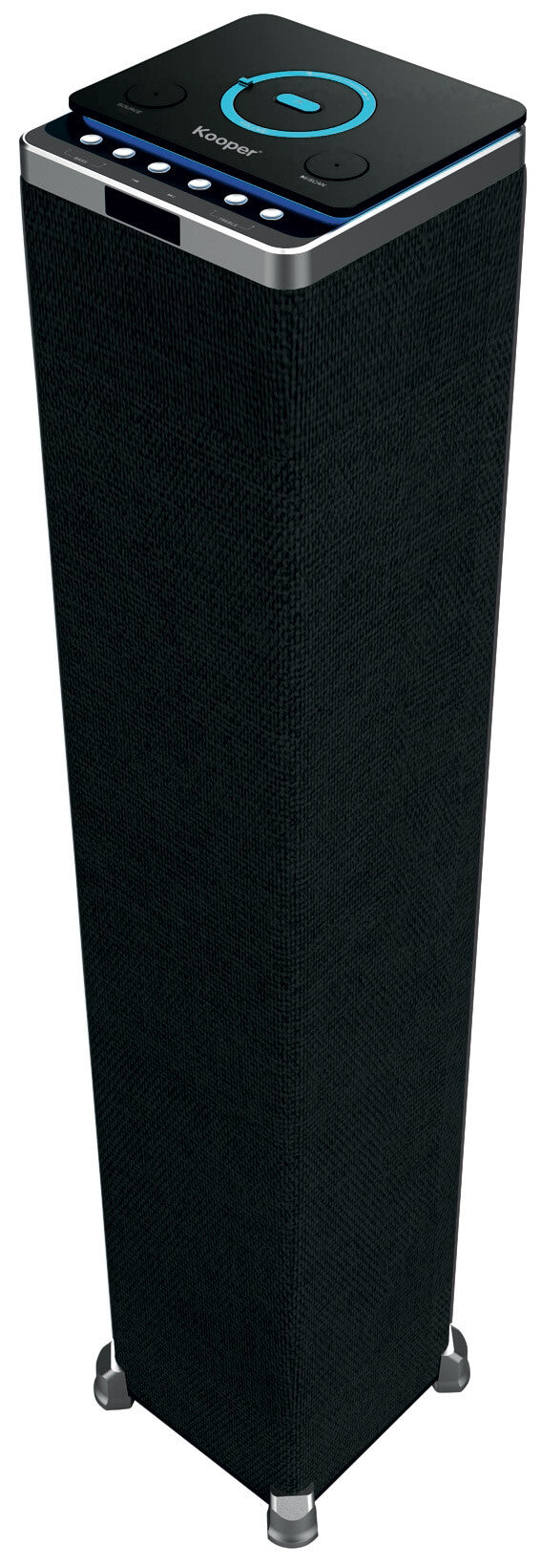 Enceinte colonne sans fil 120 W avec radio en tissu noir Kooper Techno online