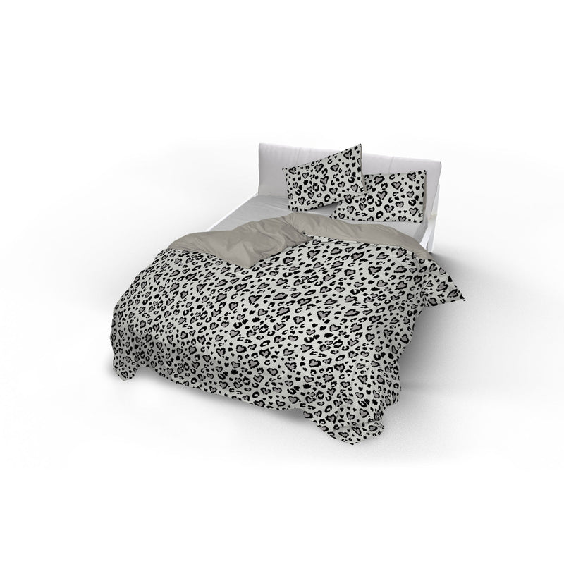 Copripiumino con Federe Stampato in Microfibra Ingrid Varie Misure