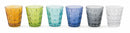 Set 6 Bicchieri Ø9x10 cm in Vetro Villa d'Este Home Tivoli Recta Multicolor