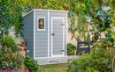 Casetta da Giardino Porta Attrezzi 183,5x111x200,5 cmin Resina Effetto Legno Keter Manor Pent 6x4 Grigia