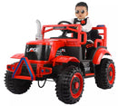 Trattore Elettrico per Bambini 12V con Rimorchio Kidfun Rural Arancione