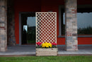 Fioriera da Giardino con Traliccio 180x44x90 cm in Legno