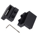 Binario per Porte Scorrevoli con Kit di Accessori Nero 200x4x0.6 cm 