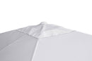 Ombrellone da Giardino 3x3m con Manovella Bianco