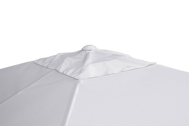 Ombrellone da Giardino 3x3m con Manovella Bianco