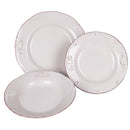 Servizio Piatti 12 Pezzi in Gres VdE Tivoli 1996 Duchessa Vanilla