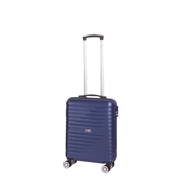 Trolley Valigia Bagaglio a Mano Rigido 4 Ruote con Combinazione in ABS Ravizzoni Svezia Blu Scuro sconto