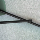 Ombrellone Rettangolare 2x3 m Pieghevole e Regolabile in Alluminio e Poliestere Verde e Nero   