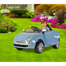 Macchina Elettrica per Bambini 12V con Licenza Fiat 500 Celeste